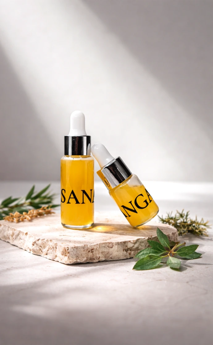 frascos de sananga Herbal Heritage medicina ancestral en Colombia