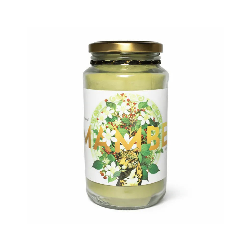 Mambe-Uitoto-Tradicional-Indigena-tarro-vidrio-250g-Herbal-Heritage-Colombia.webp