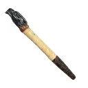 Pipa Madera Chonta - Hueso y Piedra Serpentina - Grande