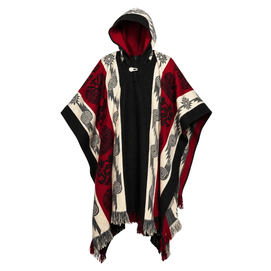 Ruana Lana de Alpaca - Gruesa