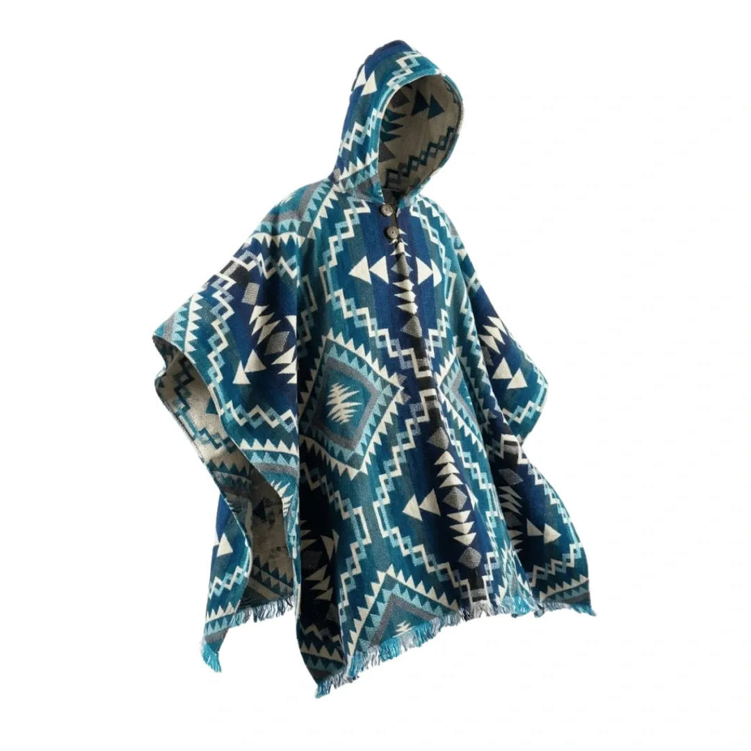 Ruana Maxi de Patrones Alpaca Ligera