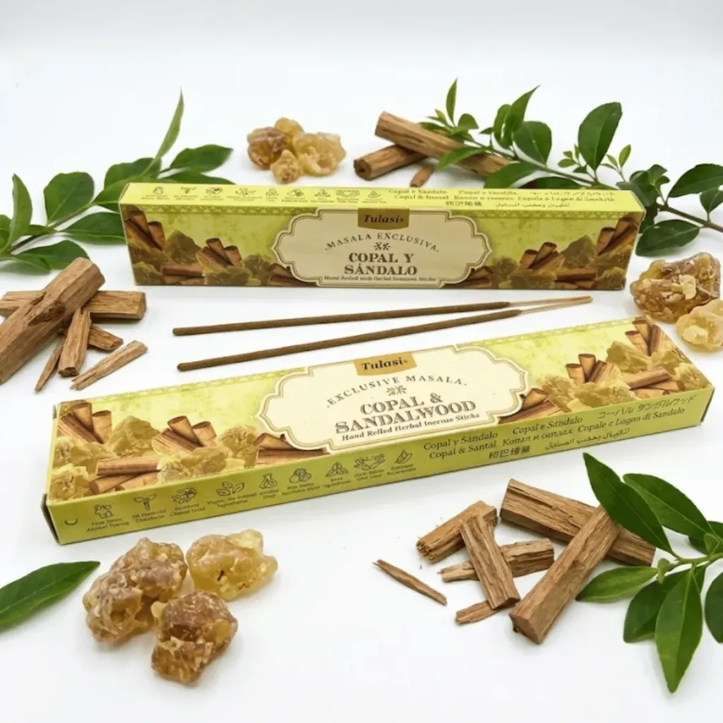 Incienso Tulasi Copal y Sandalo – Caja