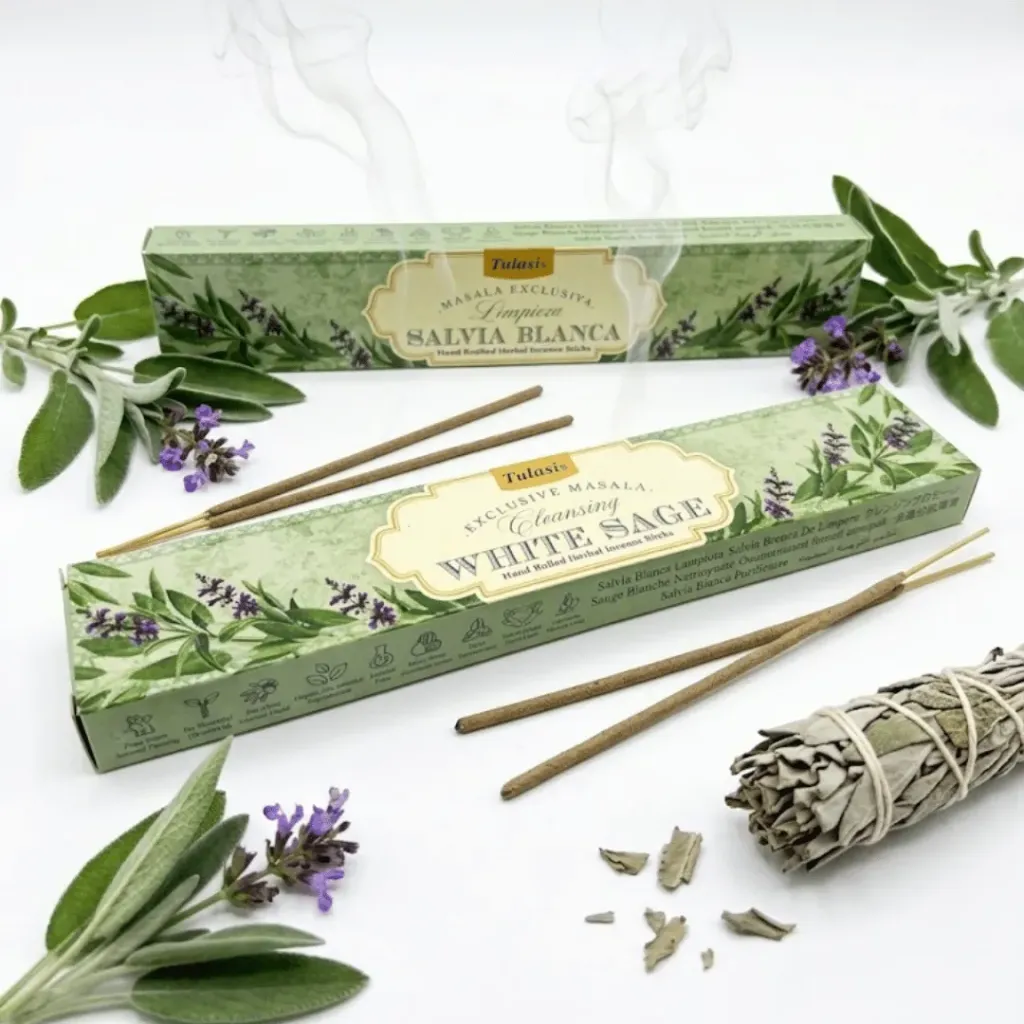 Incienso Tulasi Salvia Blanca – Caja
