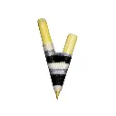 Kuripe con Tejido de Hilos de Colores